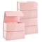 6 Pack Magnetic Gift Boxes with Lids, 9.5 x 7 x 4 Inches for Birthday, Wedding, Groomsman and Bridesmaid Proposal Box (Pink)